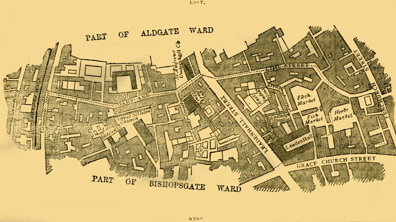 Lime Street Ward, ca. 1872 door Unbekannt