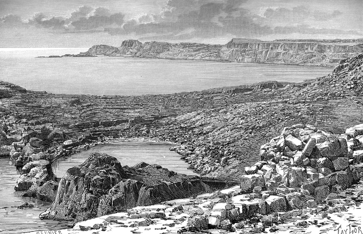 Lindos Bay, Rhodos, Griekenland, ca. 1890 door Unbekannt