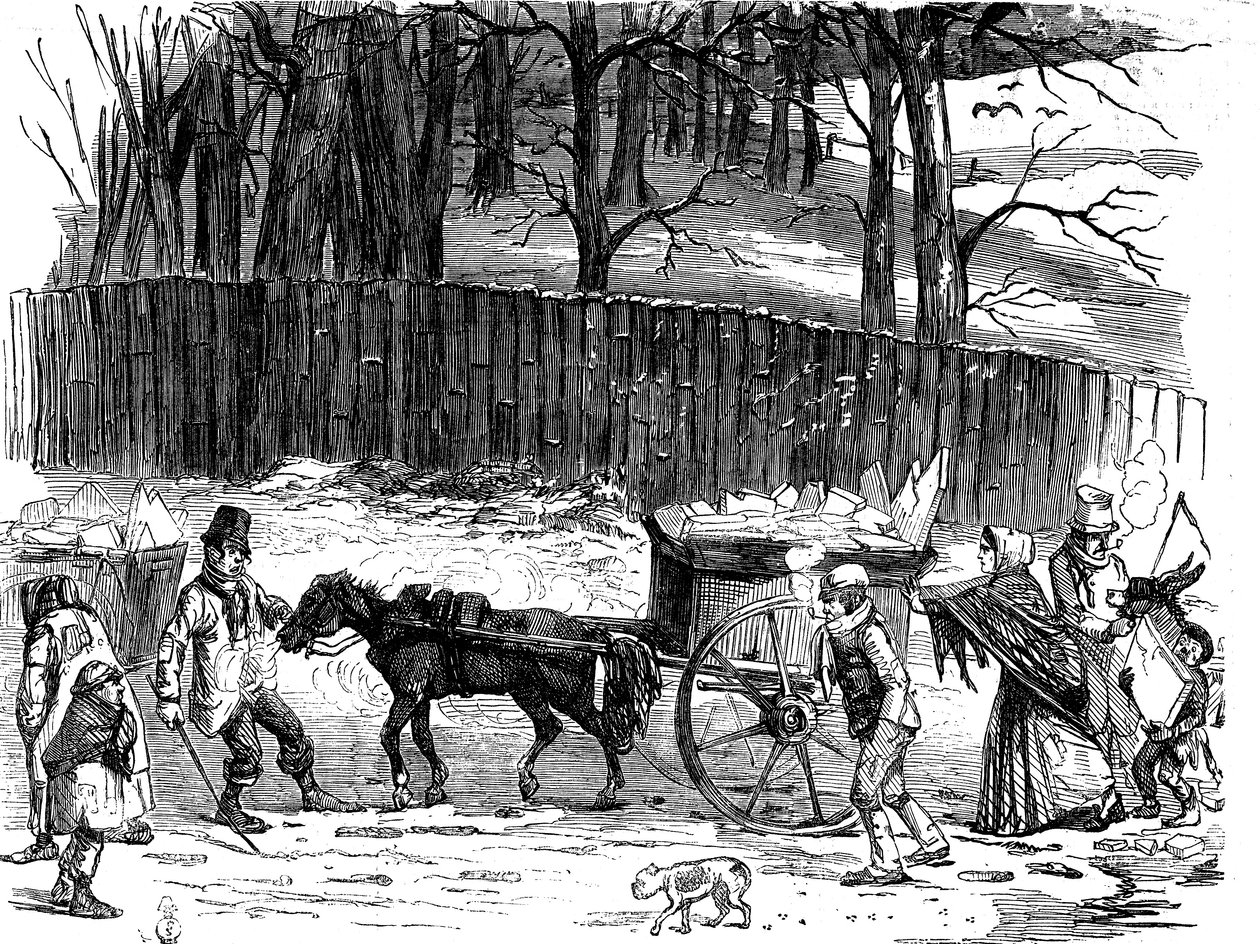 Londense ijskarren, 1850 door Unbekannt