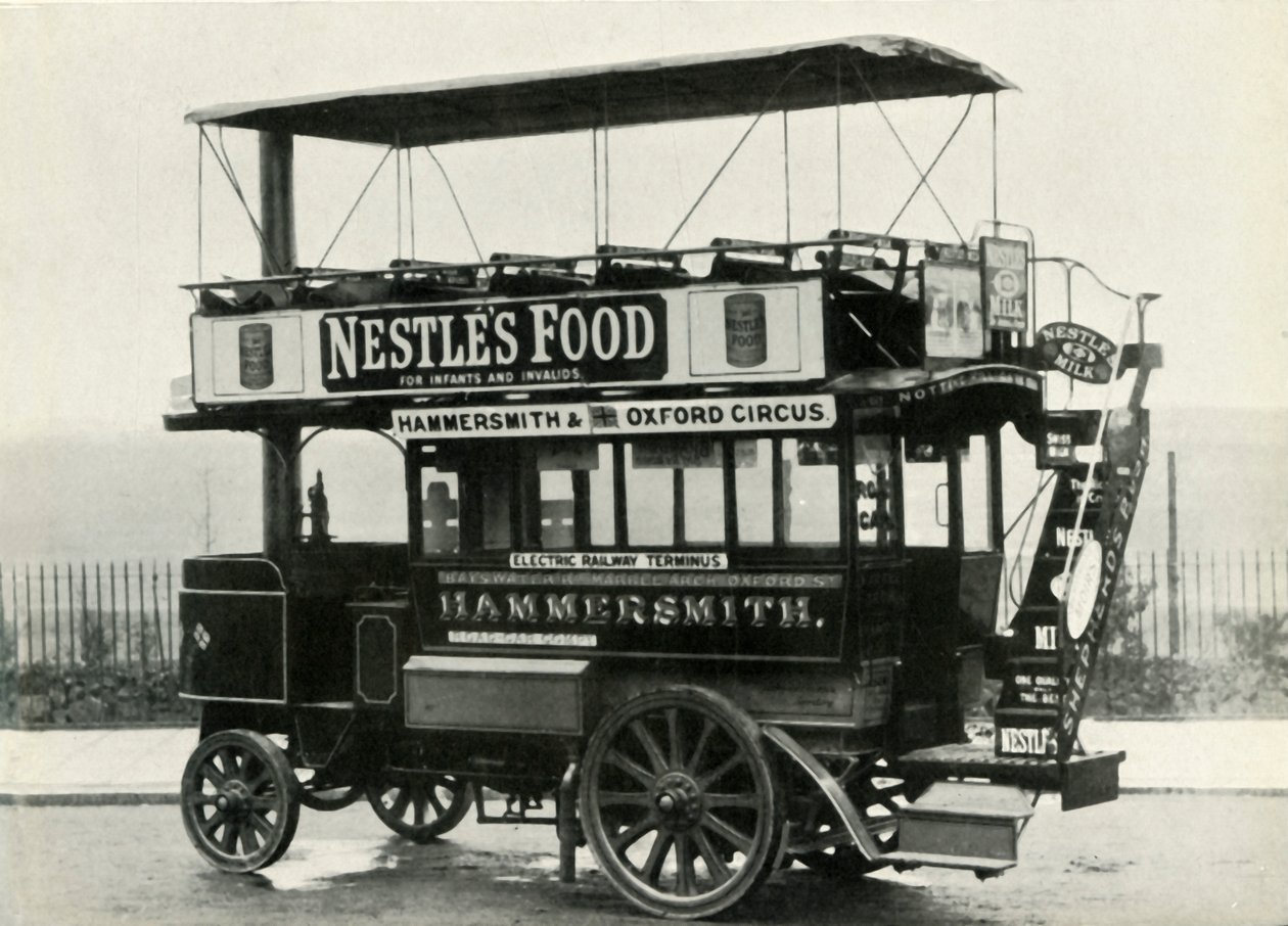 Londense stoom bus, 1902, 1947 door Unbekannt