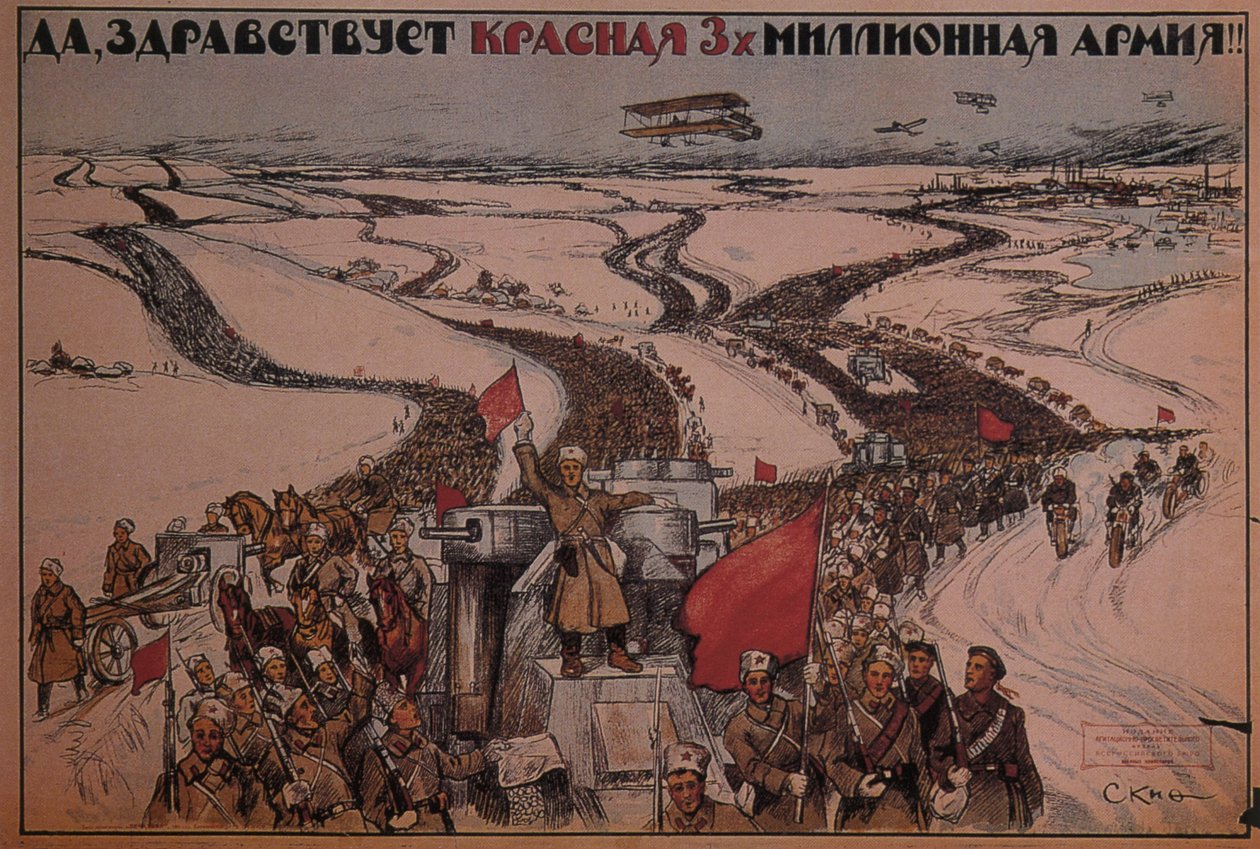 Lang leve het drie miljoen man sterke Rode Leger!, 1919 door Unbekannt