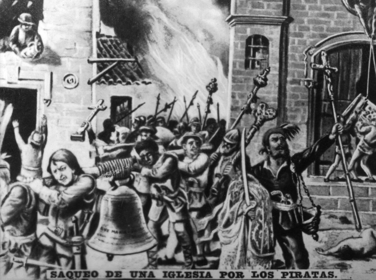Plundering van een kerk, 17e eeuw, 1920s door Unbekannt
