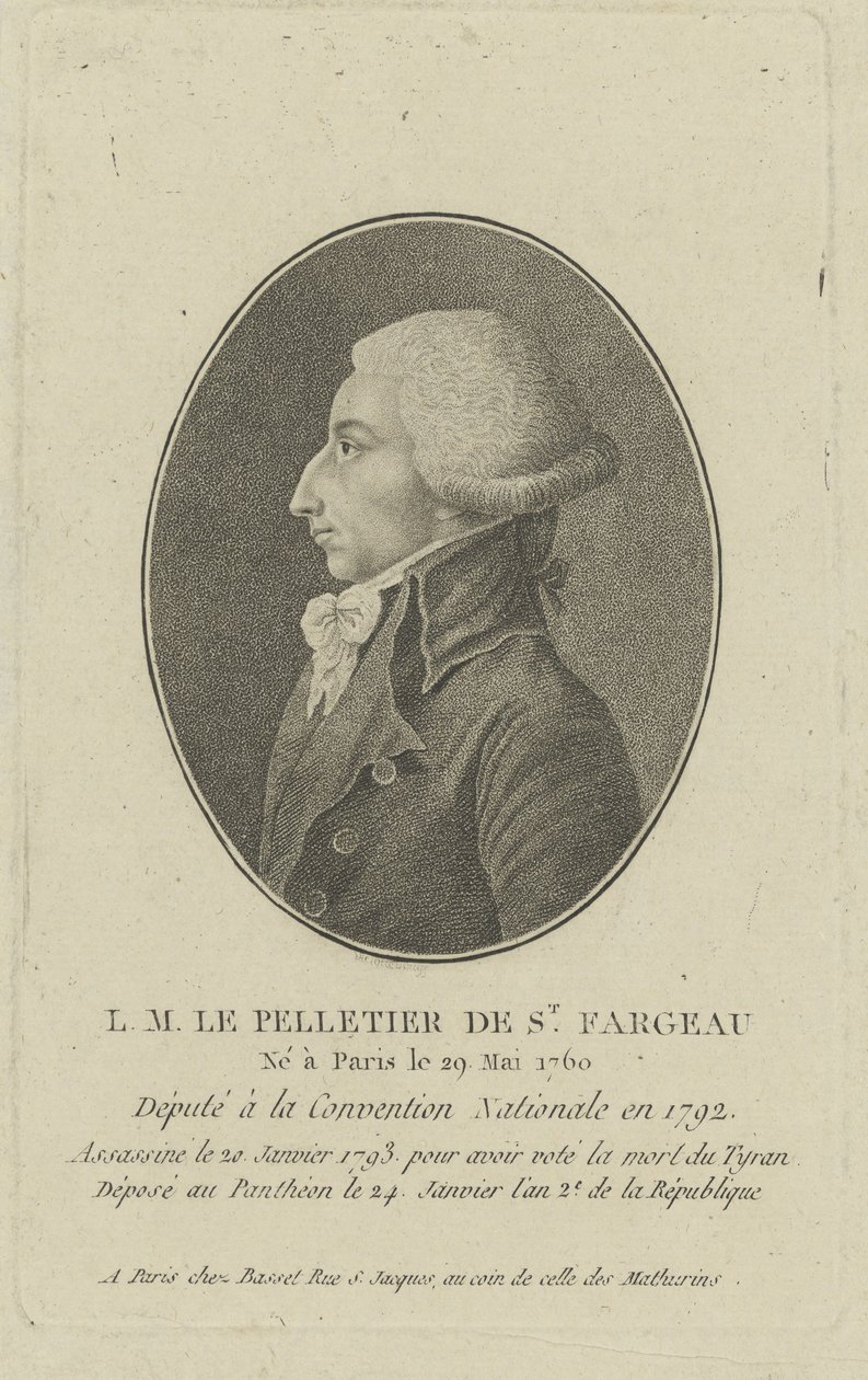 Louis-Michel Le Peletier, Marquis de Saint-Fargeau 1760-1793, 1790s door Unbekannt