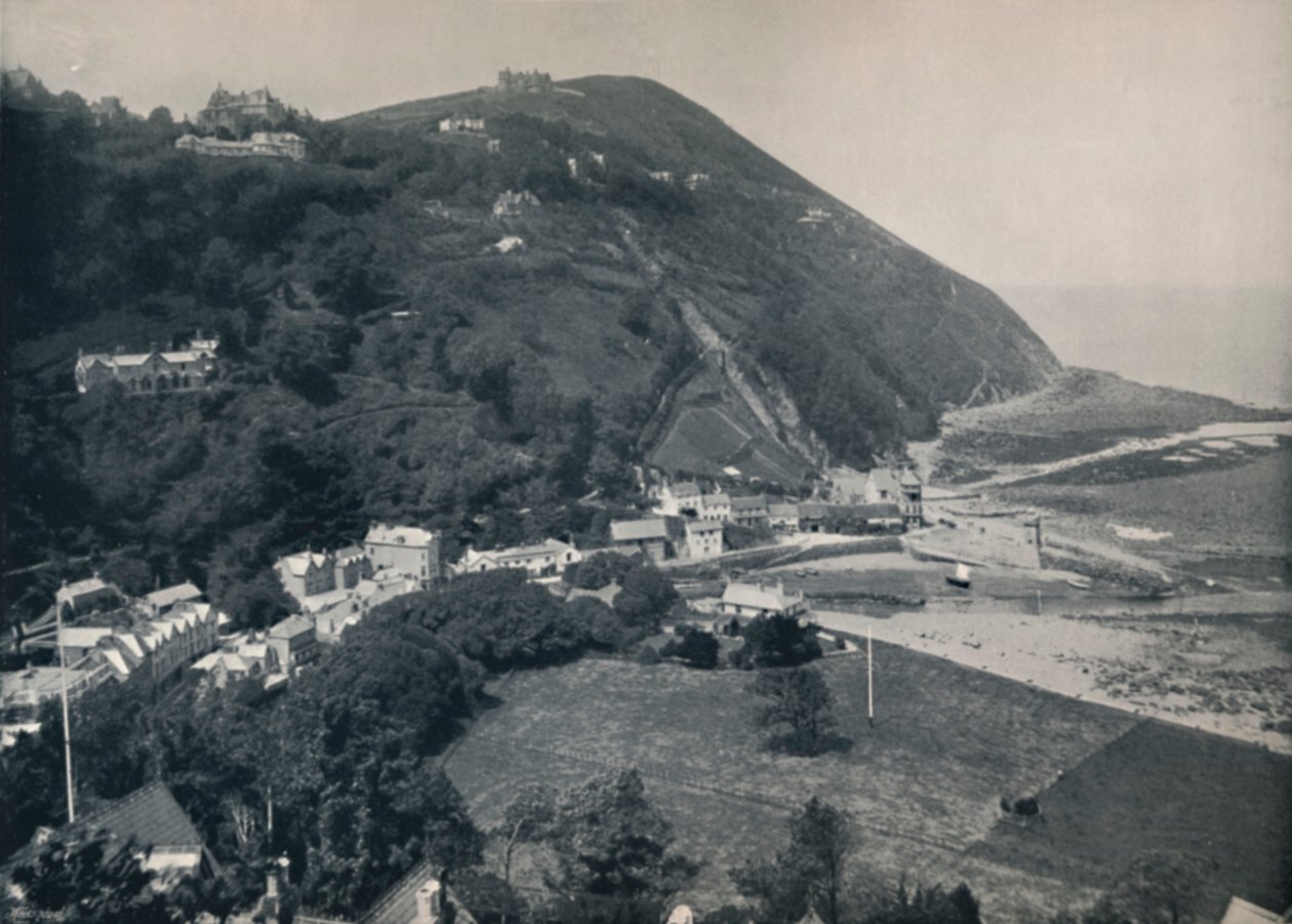 Lynmouth - De Heuvel, met Lynton erboven, 1895 door Unbekannt