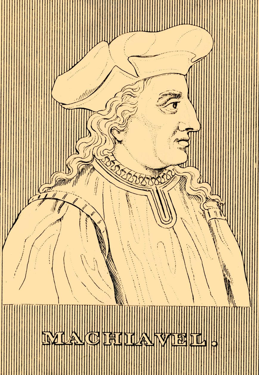 Machiavelli, 1469-1527, 1830 door Unbekannt