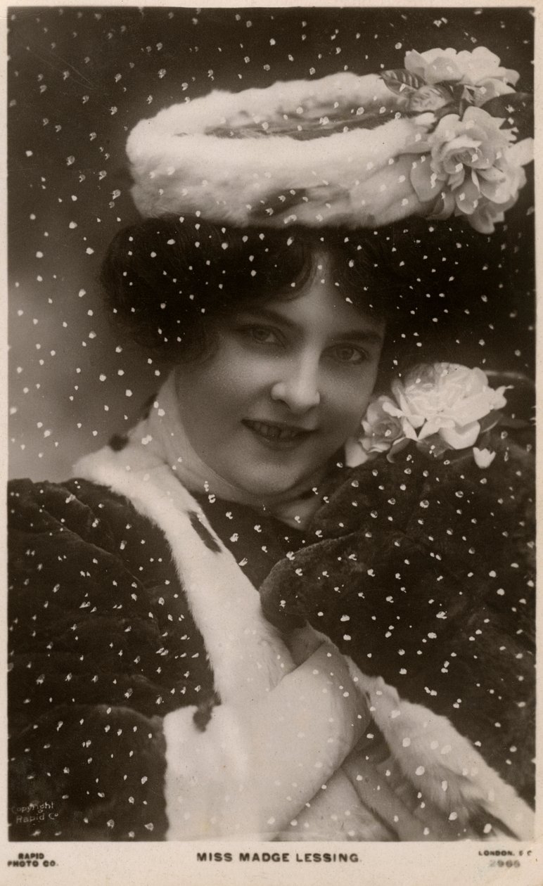 Madge Lessing, Duitse actrice, ca. 1906 door Unbekannt