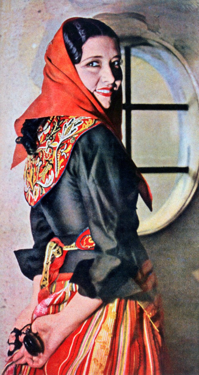 Manuela Del Rio, Spaanse actrice en danseres, 1943 door Unbekannt