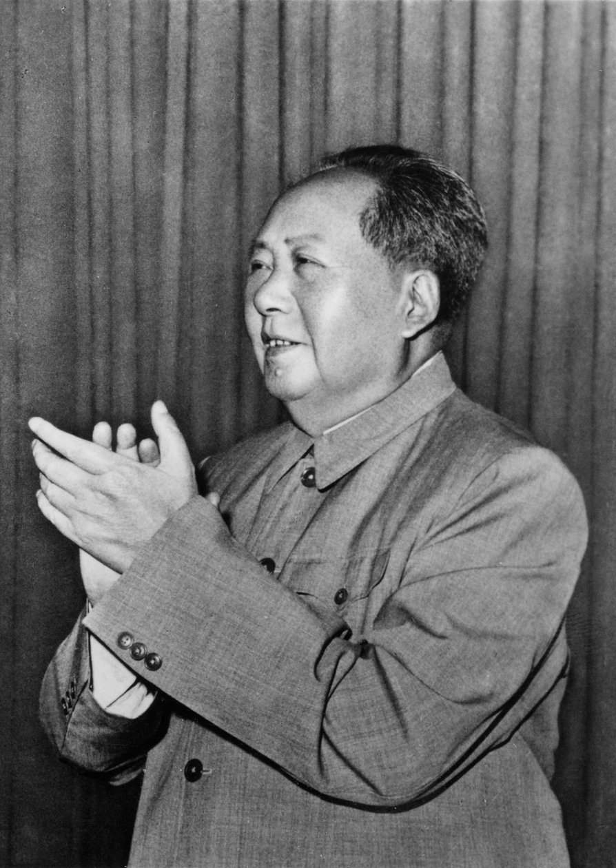 Mao Zedong, Chinese communistische revolutionair en leider, ca. 1960s door Unbekannt