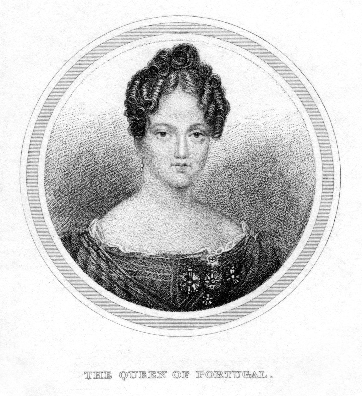 Maria II van Portugal, 19e eeuw door Unbekannt