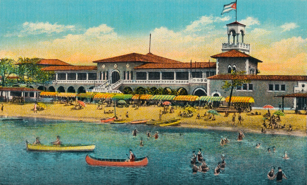 Marianao Strand, Havana, Cuba, ca. 1910 door Unbekannt