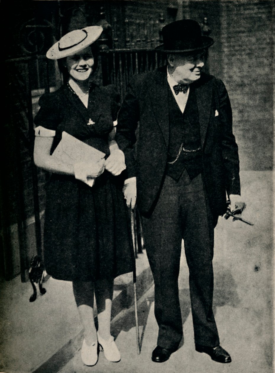 Mary Churchill en haar Vader door Unbekannt