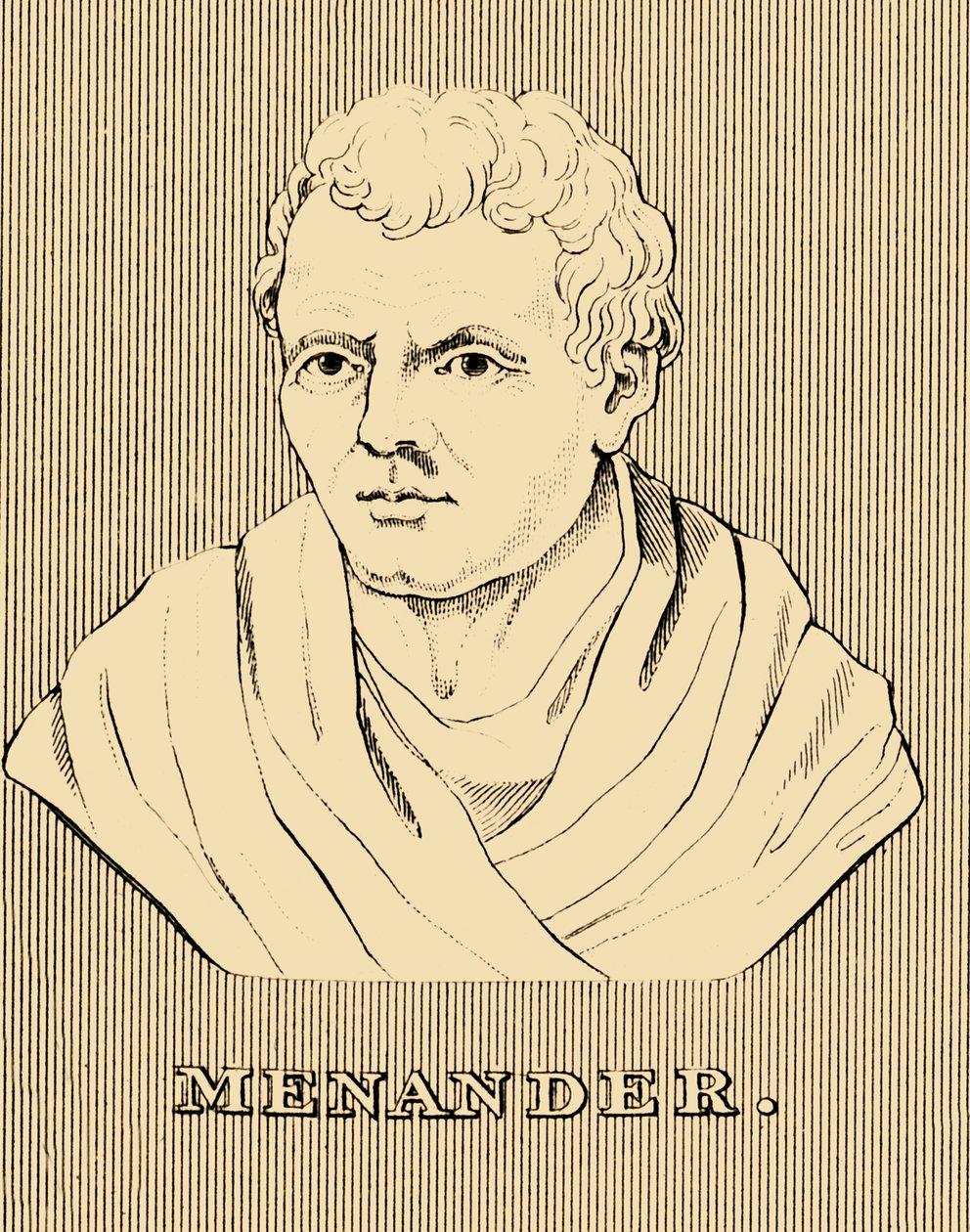 Menander, ca. 342-290 v.Chr., 1830 door Unbekannt