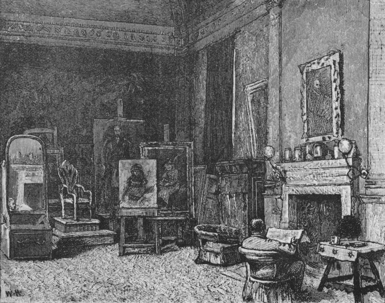 Millaiss Studio, 1890 door Unbekannt