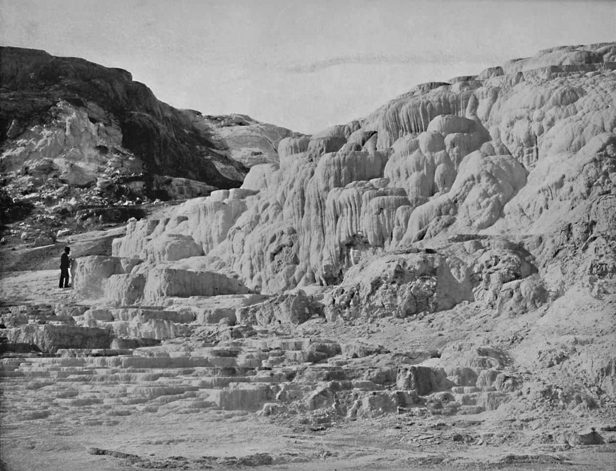 Minerva Terras, Yellowstone Park door Unbekannt