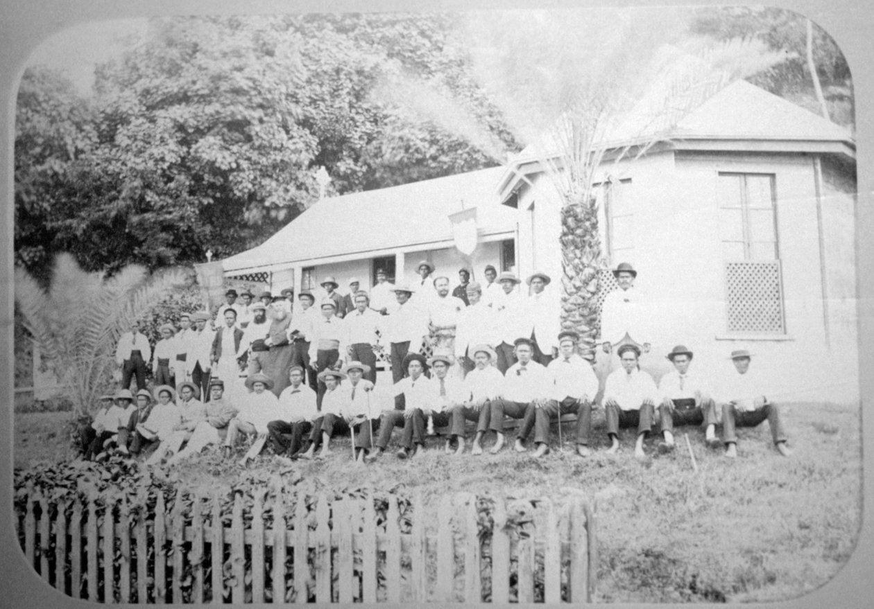 Zendingsschool, Levuka, Fiji, 1888 door Unbekannt