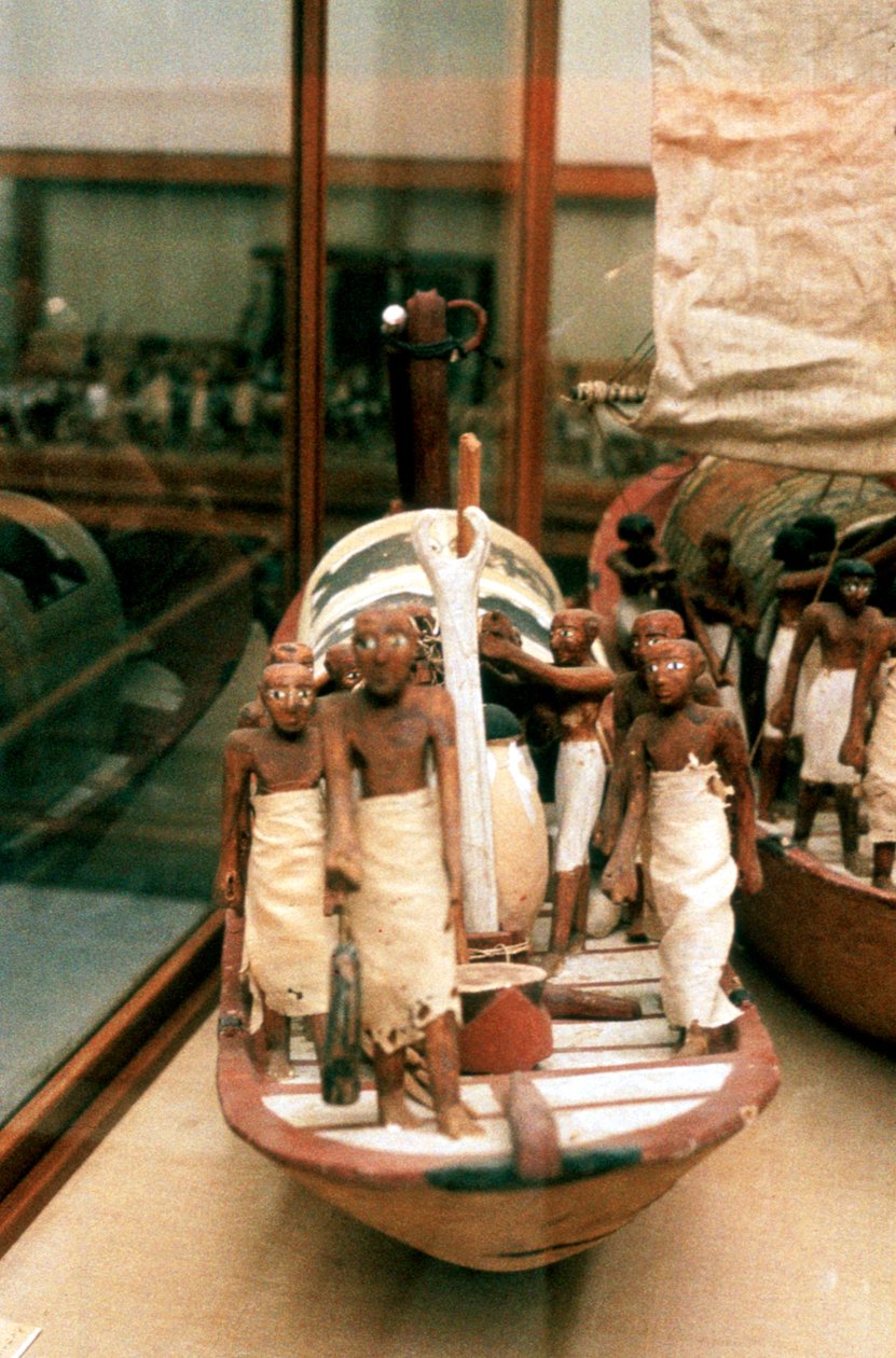 Modelboot, Oud-Egyptisch, 14e eeuw v.Chr. door Unbekannt