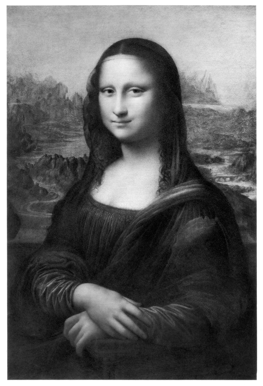 Mona Lisa, ca. 1505, 19e eeuw door Unbekannt