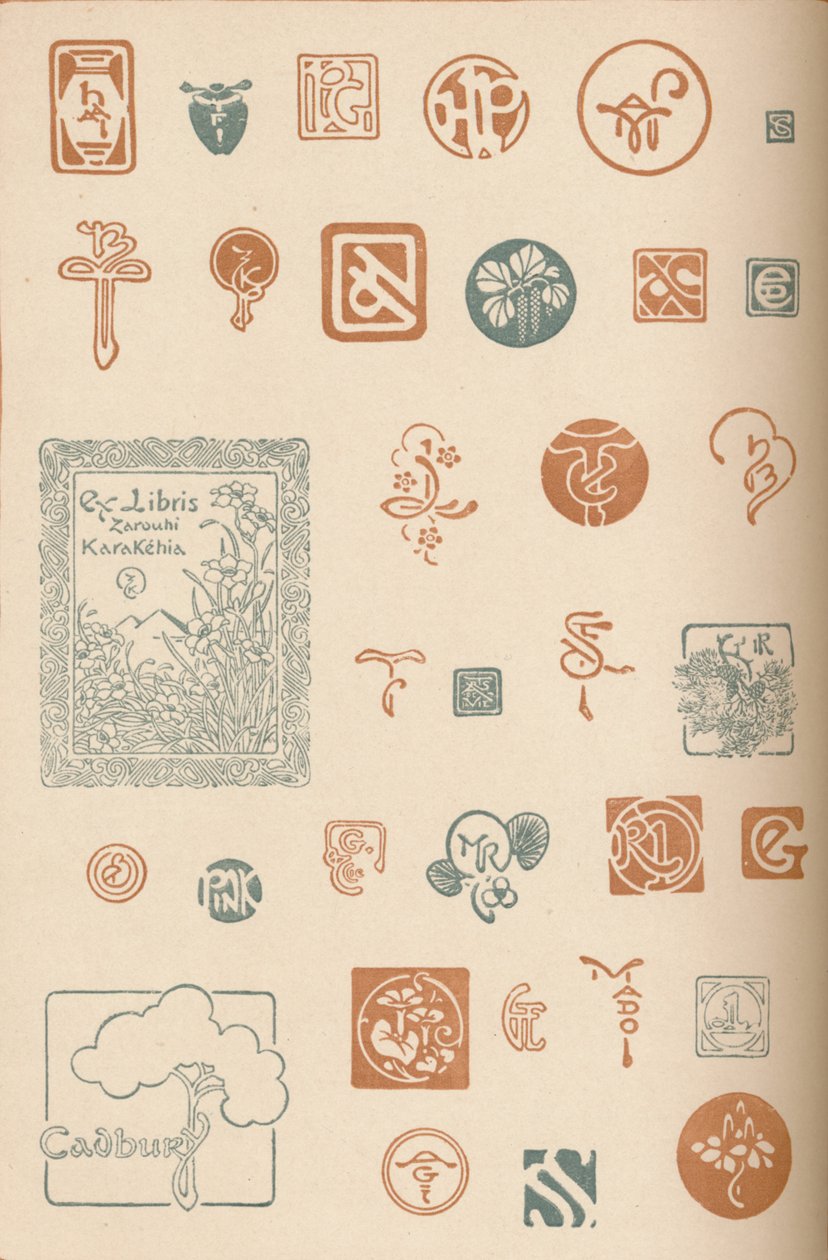 Monogrammen en Merken, ca. 1890, 1905 door Unbekannt