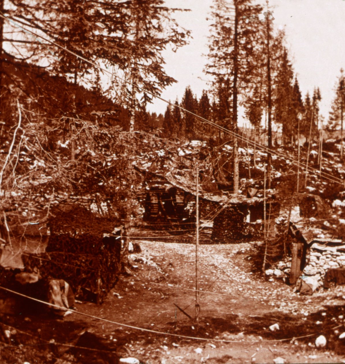 Monte Tomba, Italië, ca. 1914-ca. 1918 door Unbekannt