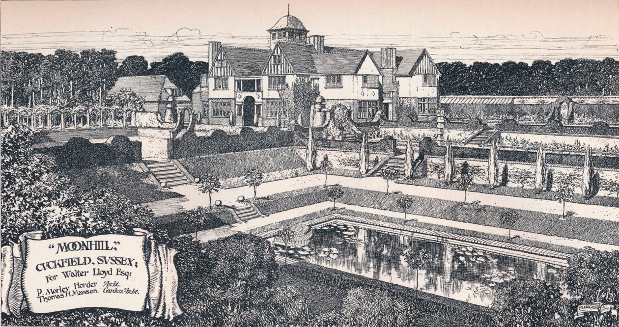 Moonhill, Cuckfield, Sussex, ca. 1902 door Unbekannt
