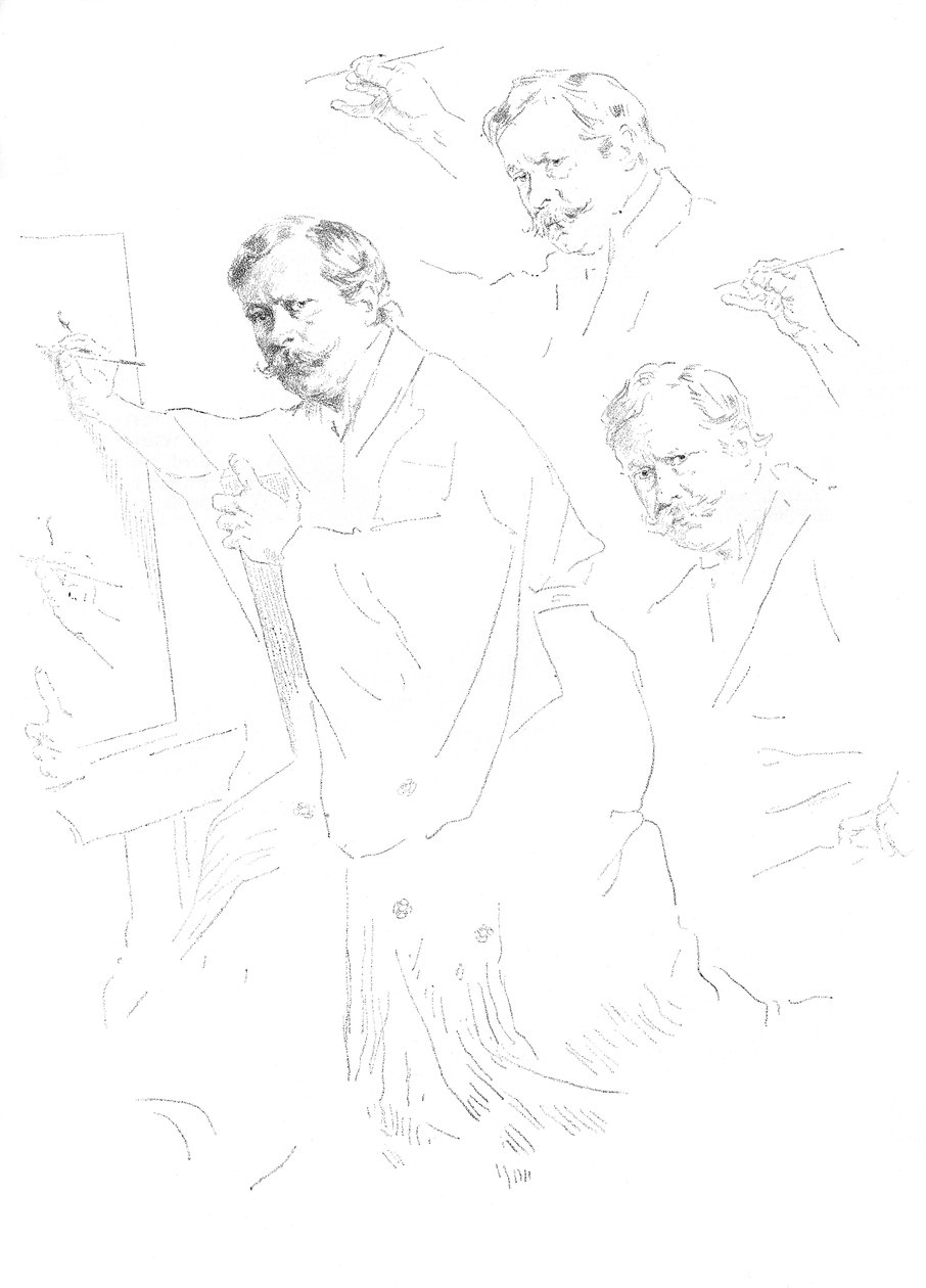 Mortimer Menpes, Geschetst door Zichzelf, 1899 door Unbekannt