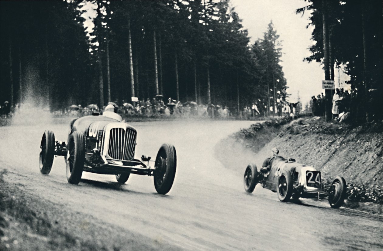 Autoracen op de Nürburgring, 1937 door Unbekannt