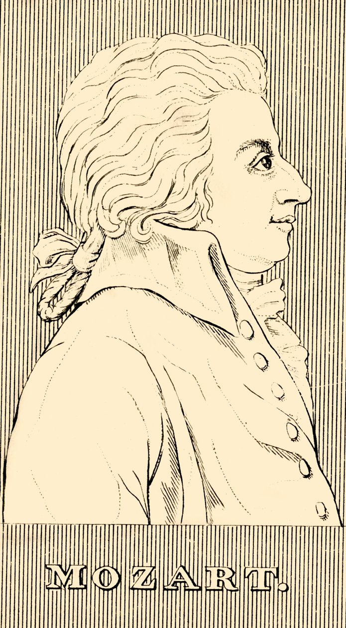 Mozart, 1756-1791 door Unbekannt