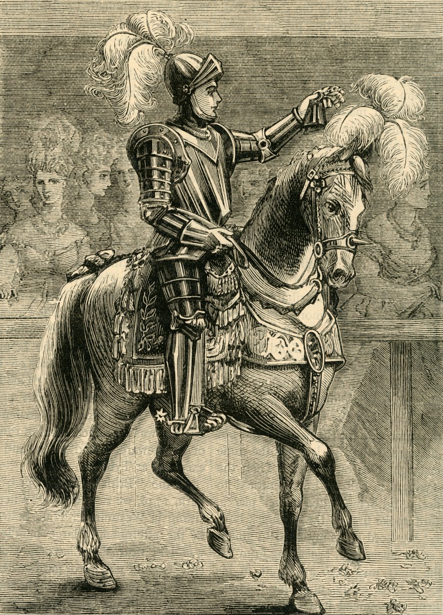 Mr. Dymoke, De Kampioen van de Koning, 1881 door Unbekannt