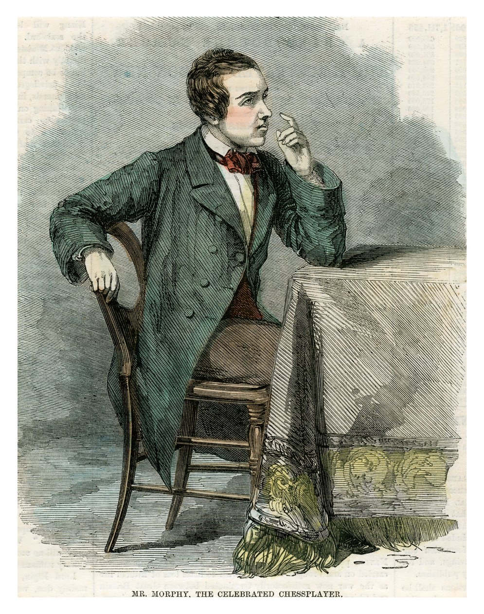 Mr Morphy, de beroemde schaker, 19e eeuw door Unbekannt