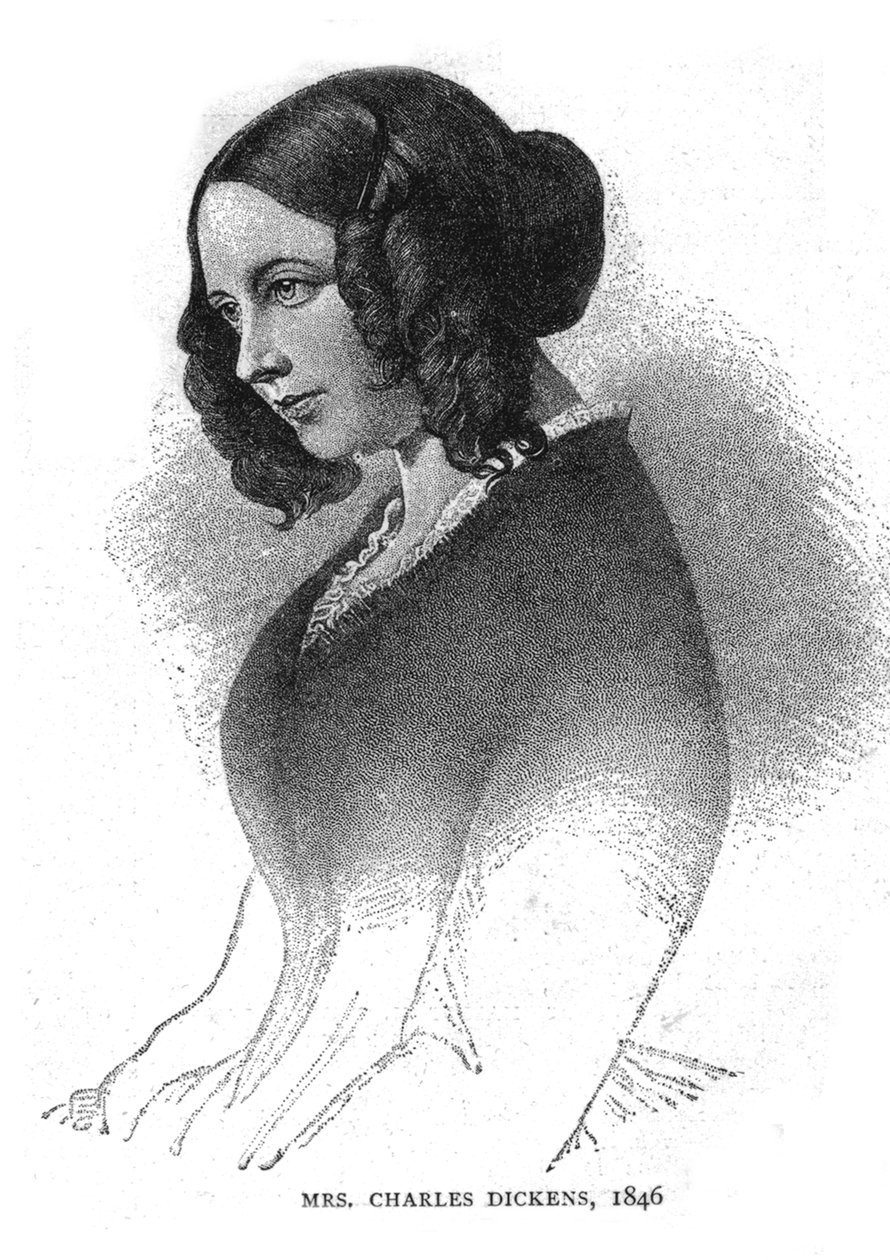 Mevrouw Charles Dickens, 1846 door Unbekannt