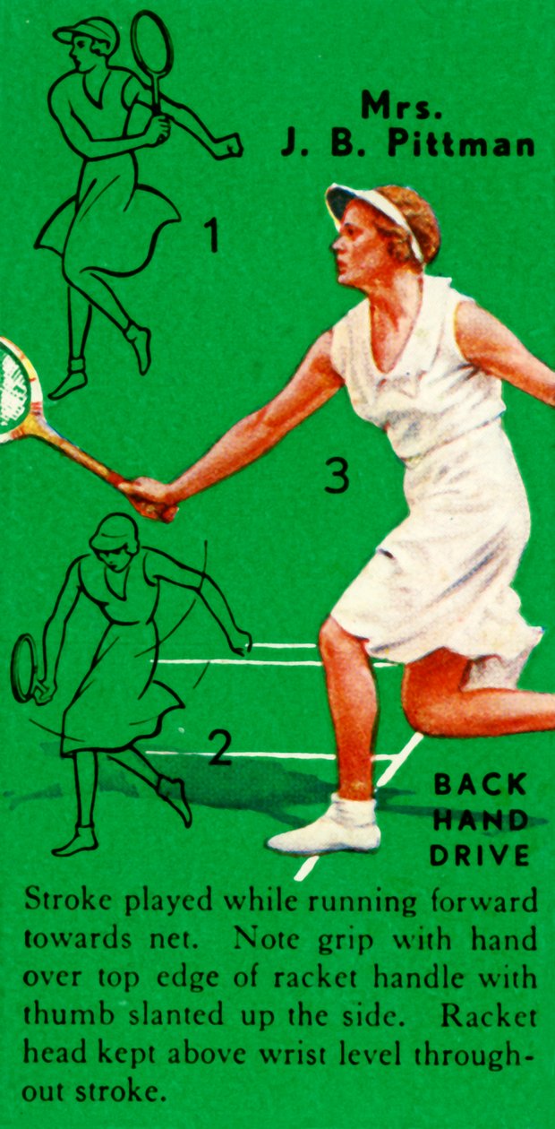 Mevrouw J. B. Pittman - Backhand Drive door Unbekannt