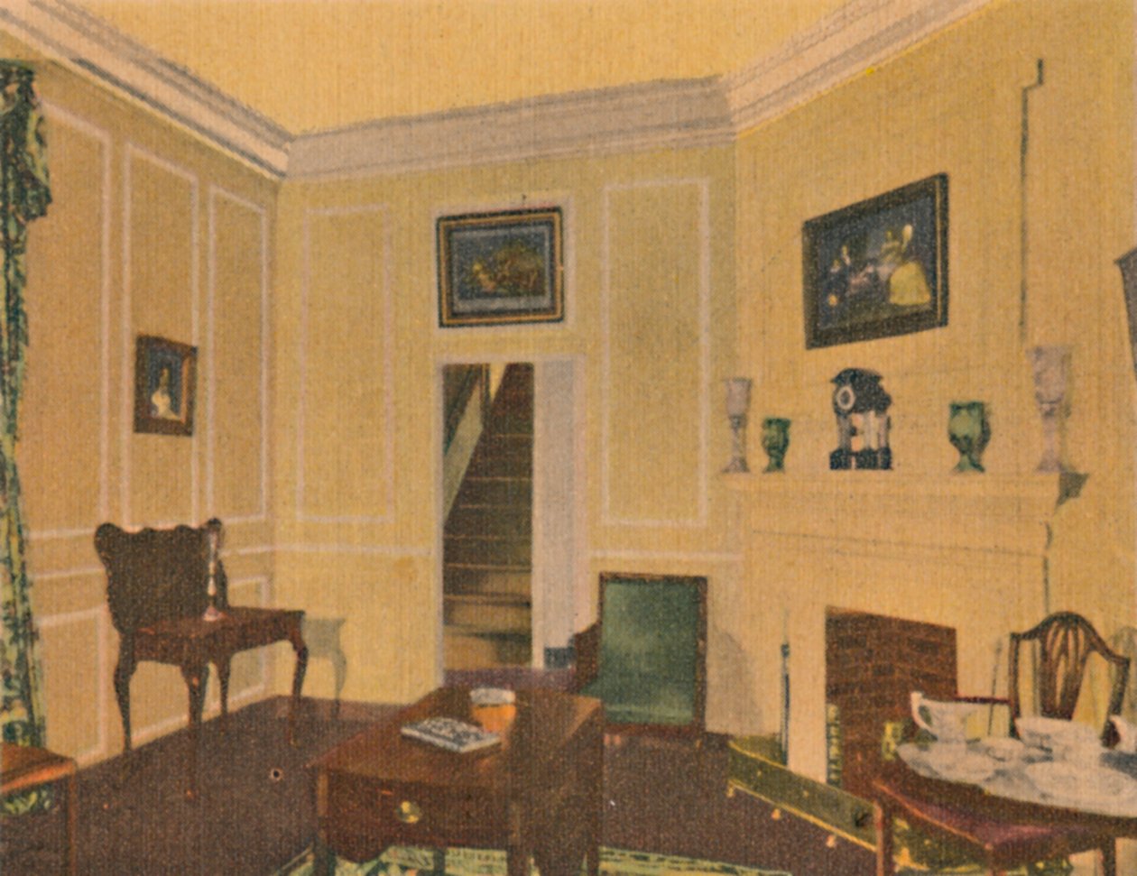 De zitkamer van mevrouw Washington, 1946 door Unbekannt
