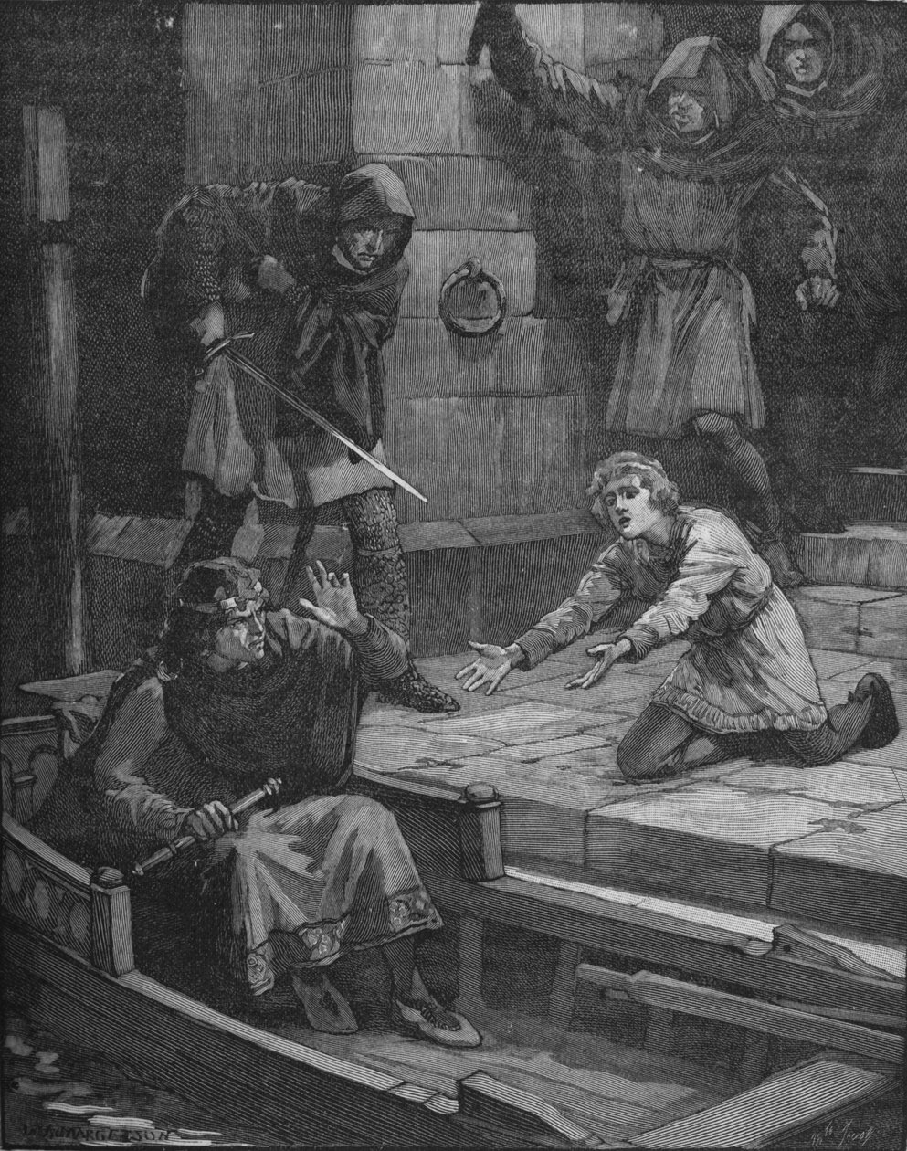Moord op Prins Arthur, 1203 1905 door Unbekannt