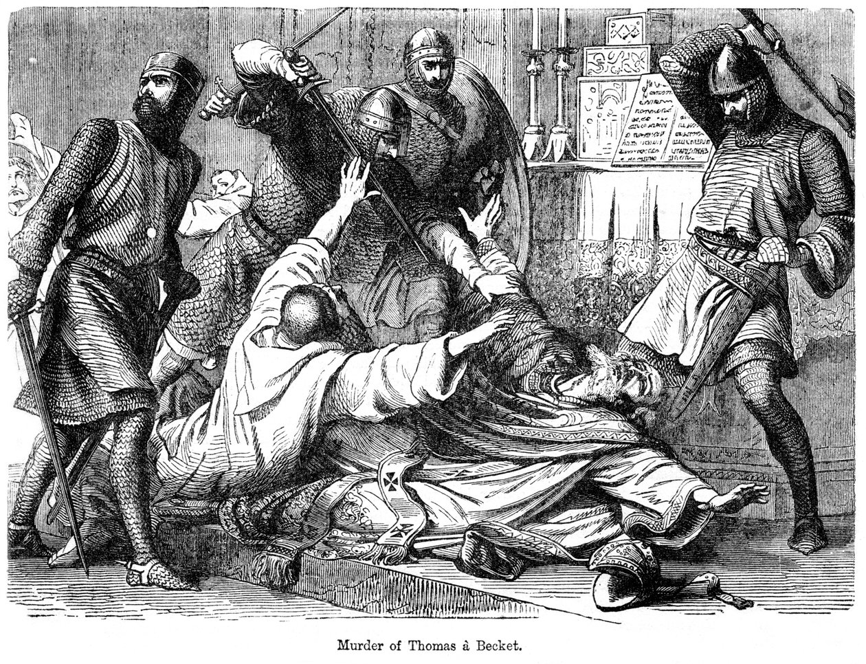 Moord op Thomas a Becket, 1170 door Unbekannt