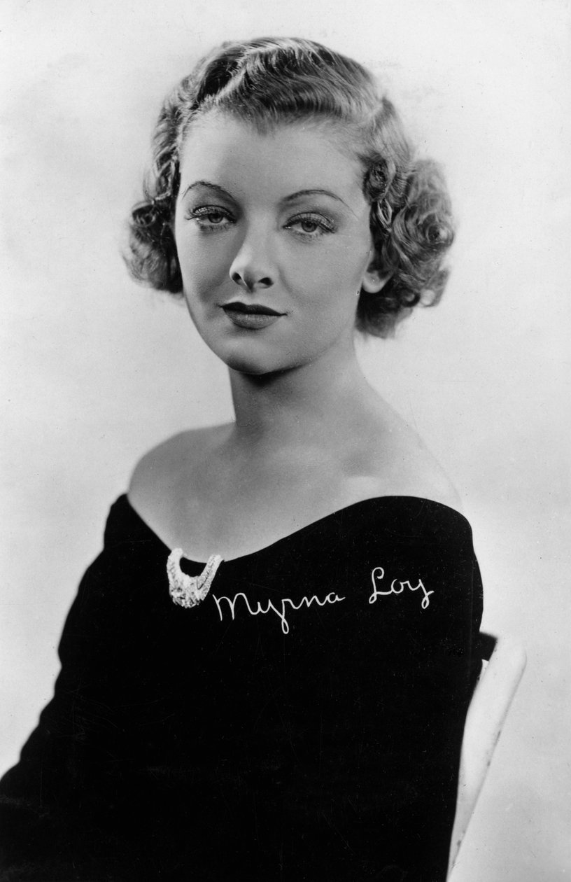 Myrna Loy 1905-1993, Amerikaanse actrice door Unbekannt