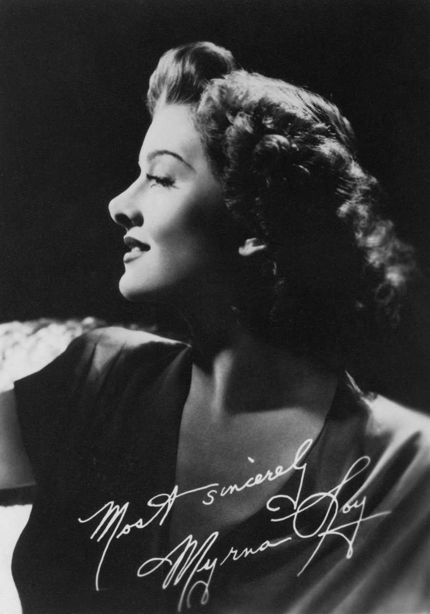 Myrna Loy 1905-1993, Amerikaanse actrice door Unbekannt