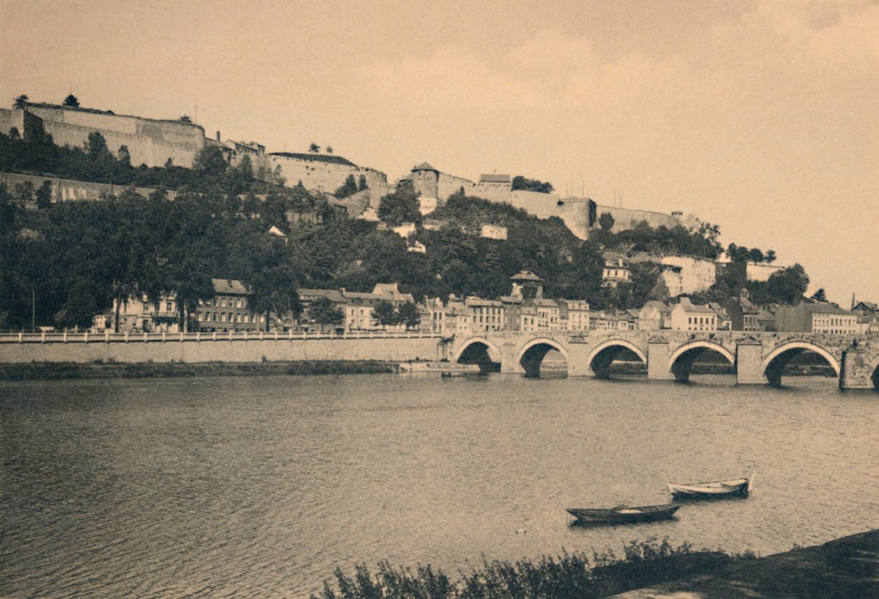 Namur Citadel en Pont de Jambes, c1900 door Unbekannt