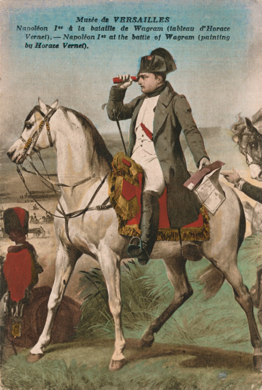Napoleon bij de Slag van Wagram, 1809, ca. 1910s door Unbekannt