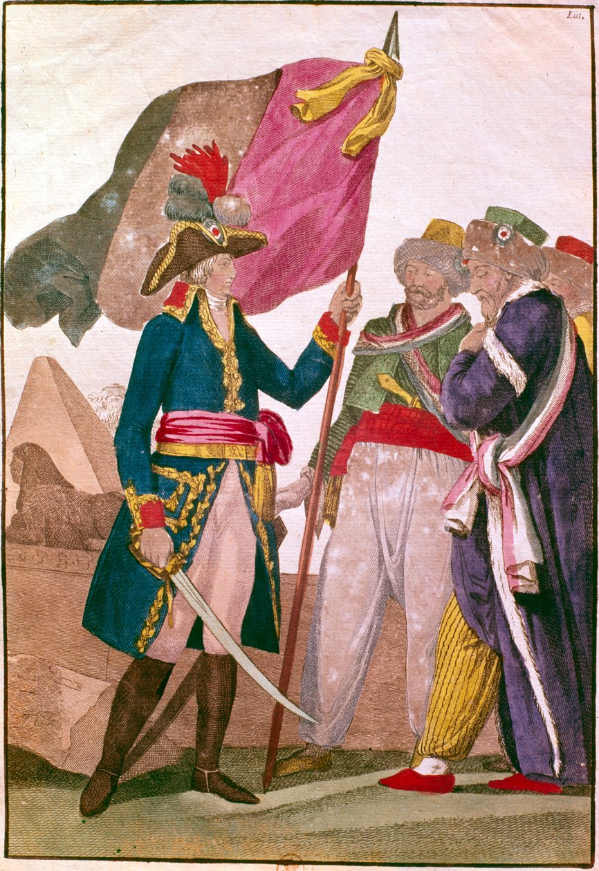 Napoleon in Egypte, 1799 door Unbekannt