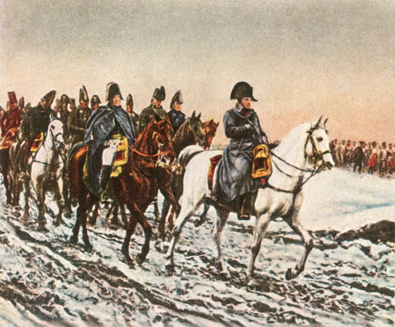 Napoleons Terugtocht naar de Berezina, 1812, 1936 door Unbekannt