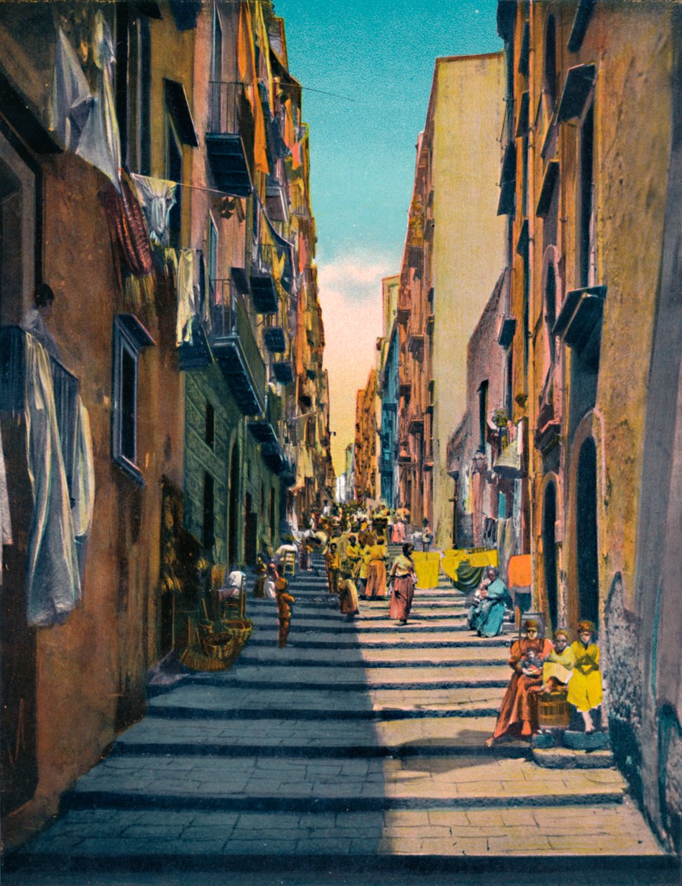 Napoli - Pallonetti Santa Lucia, c1900 door Unbekannt