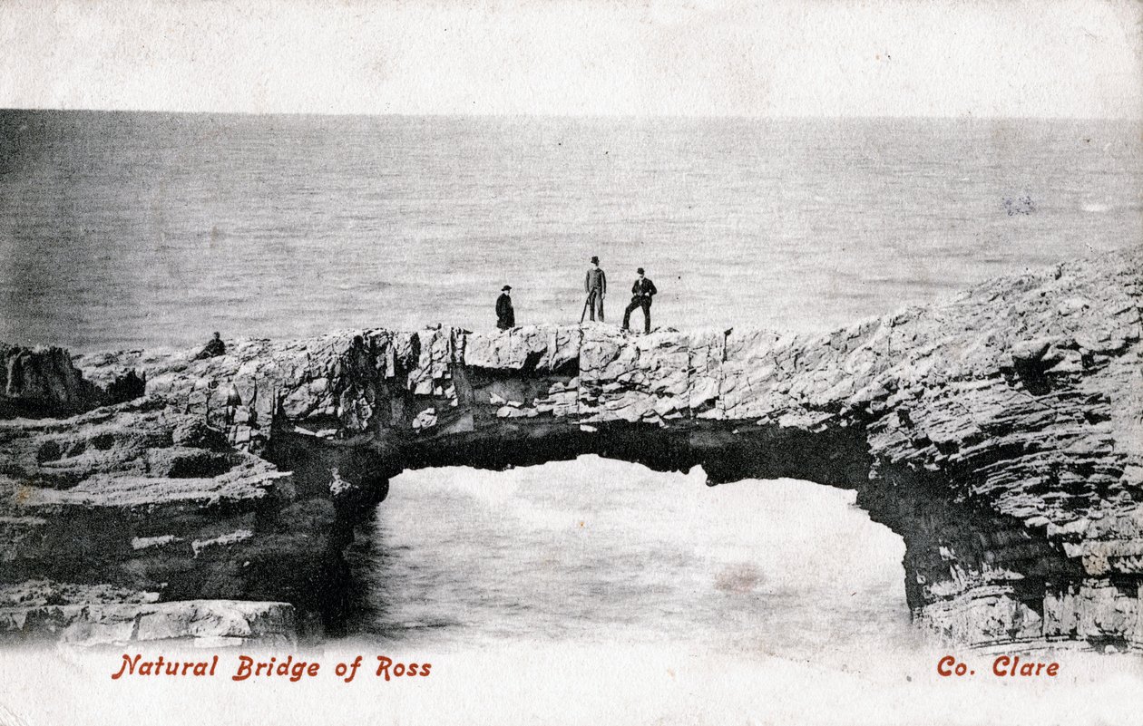 Natuurlijke Brug van Ross, County Clare, Ierland, 1906 door Unbekannt
