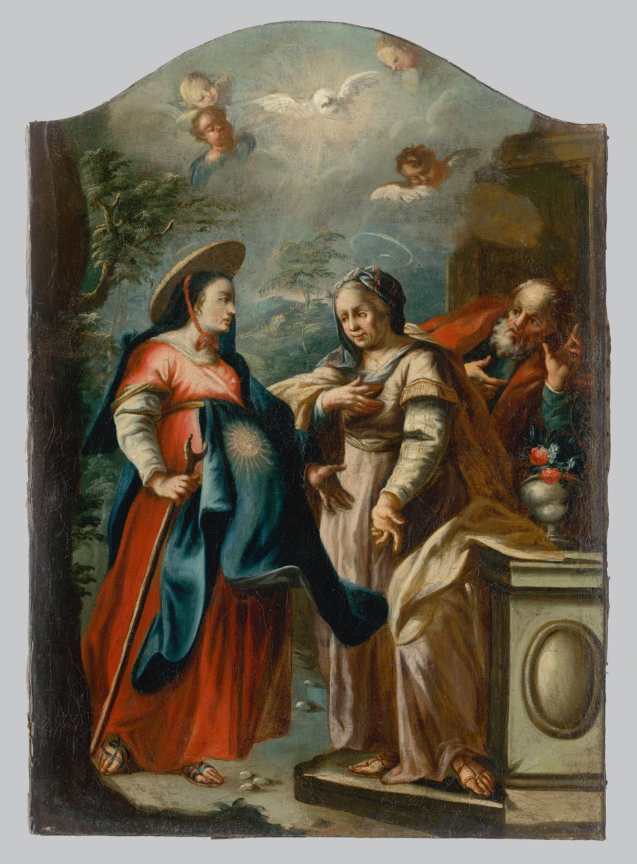 Bezoek van de Maagd Maria door Unbekannt