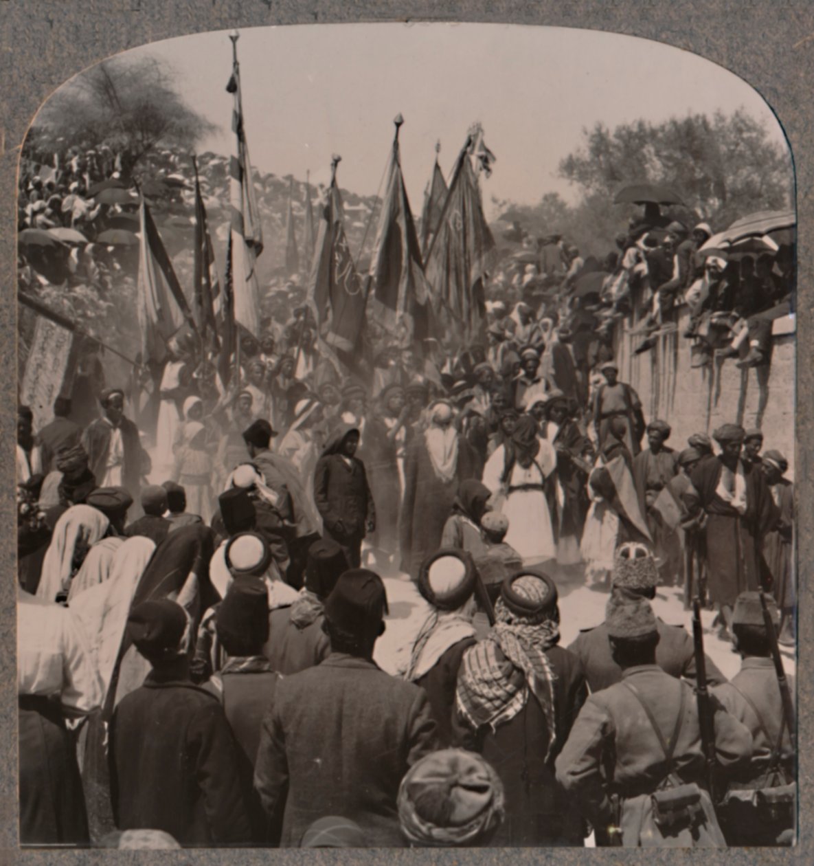 Nebi Musa processie, ca. 1900 door Unbekannt