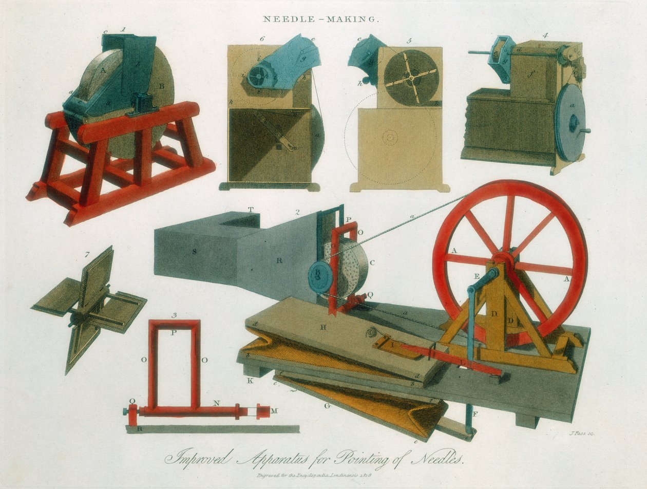 Naaldmaakapparatuur, 1819 door Unbekannt