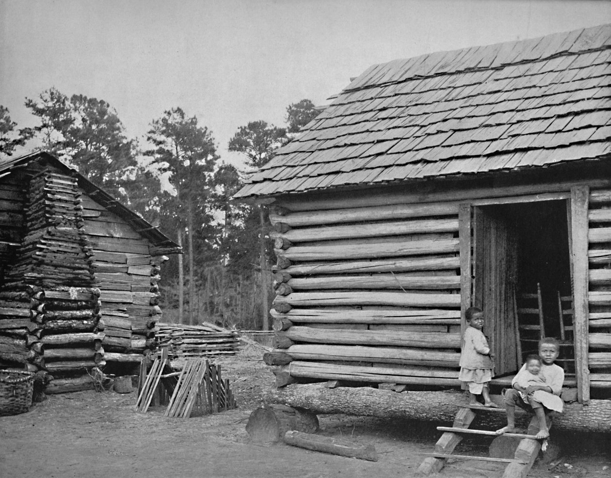 Neger Blokhutten, Thomasville, Georgia, ca. 1897 door Unbekannt