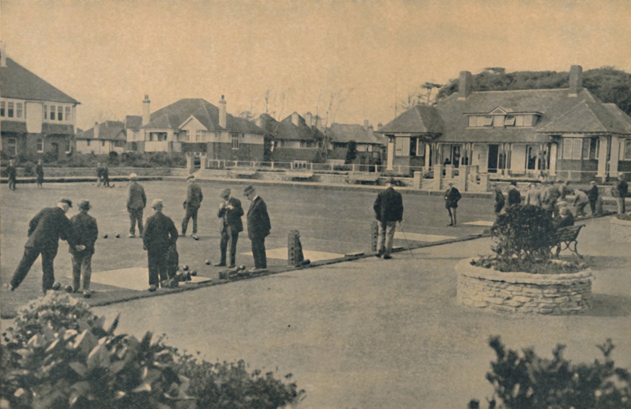 Nieuwe Bowling Green, Woodland Avenue, Boscombe, 1929 door Unbekannt