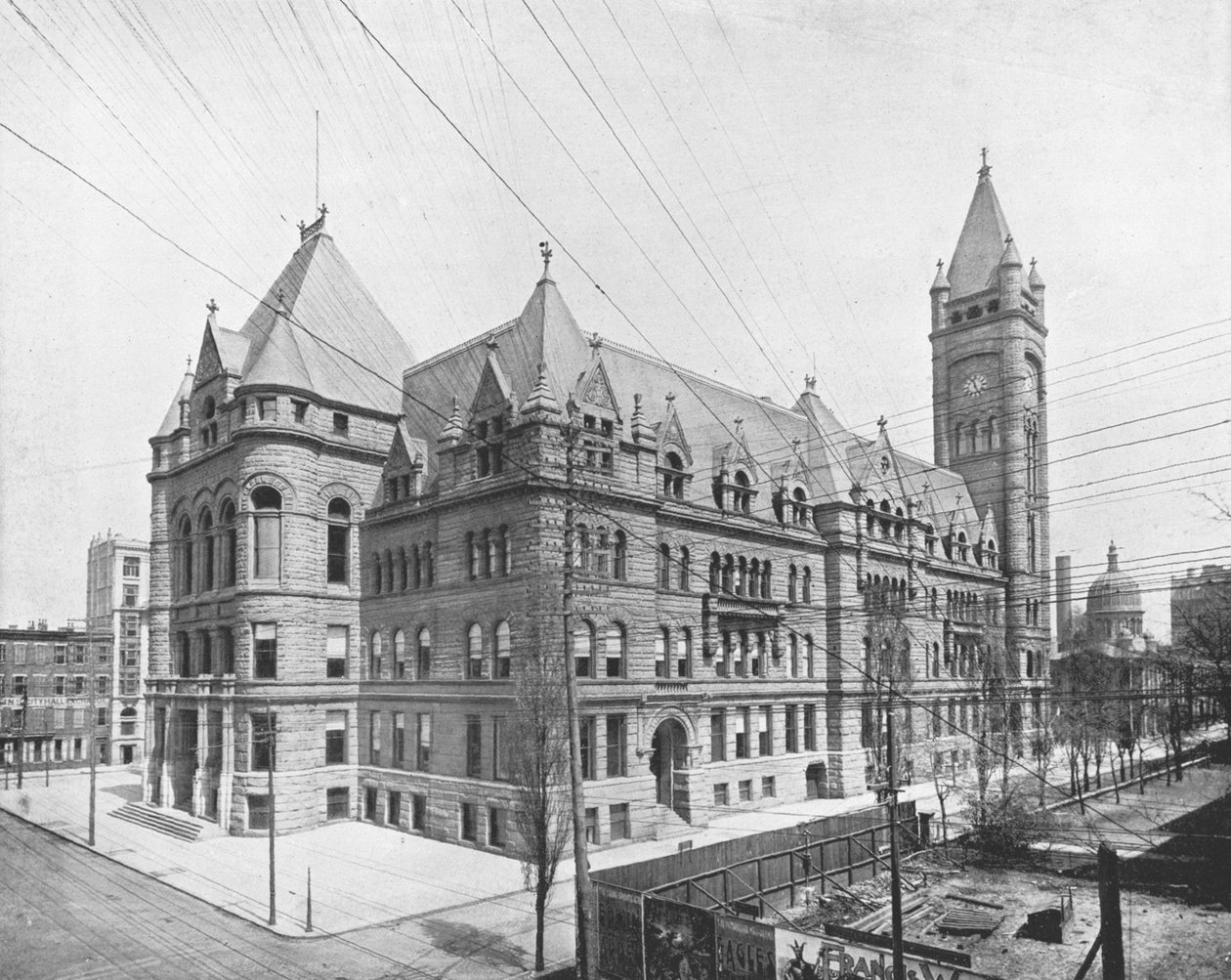 Nieuw Stadhuis, Cincinnati, Ohio, VS, ca. 1900 door Unbekannt