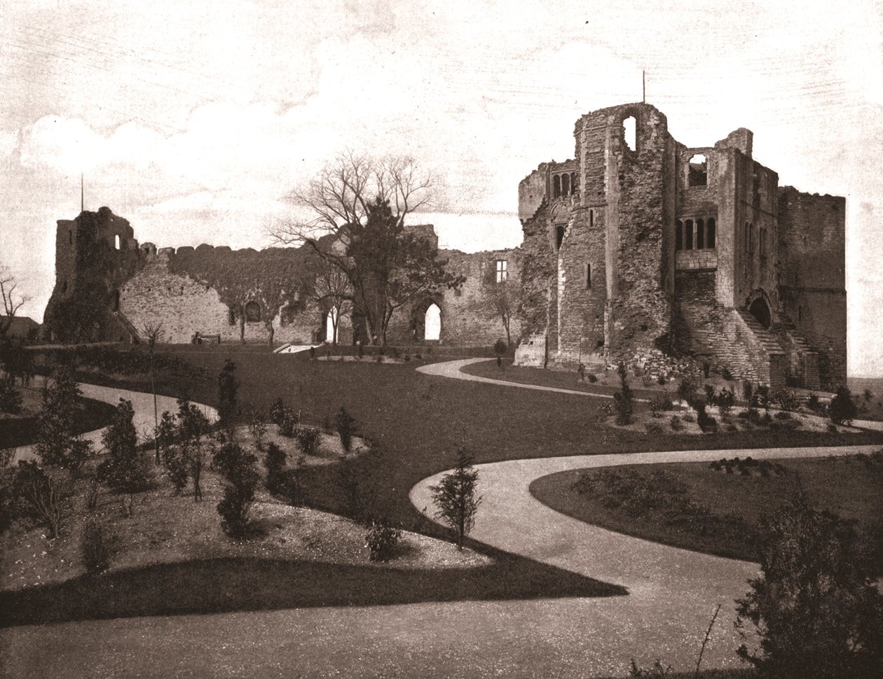 Kasteel van Newark, Nottinghamshire, 1894 door Unbekannt