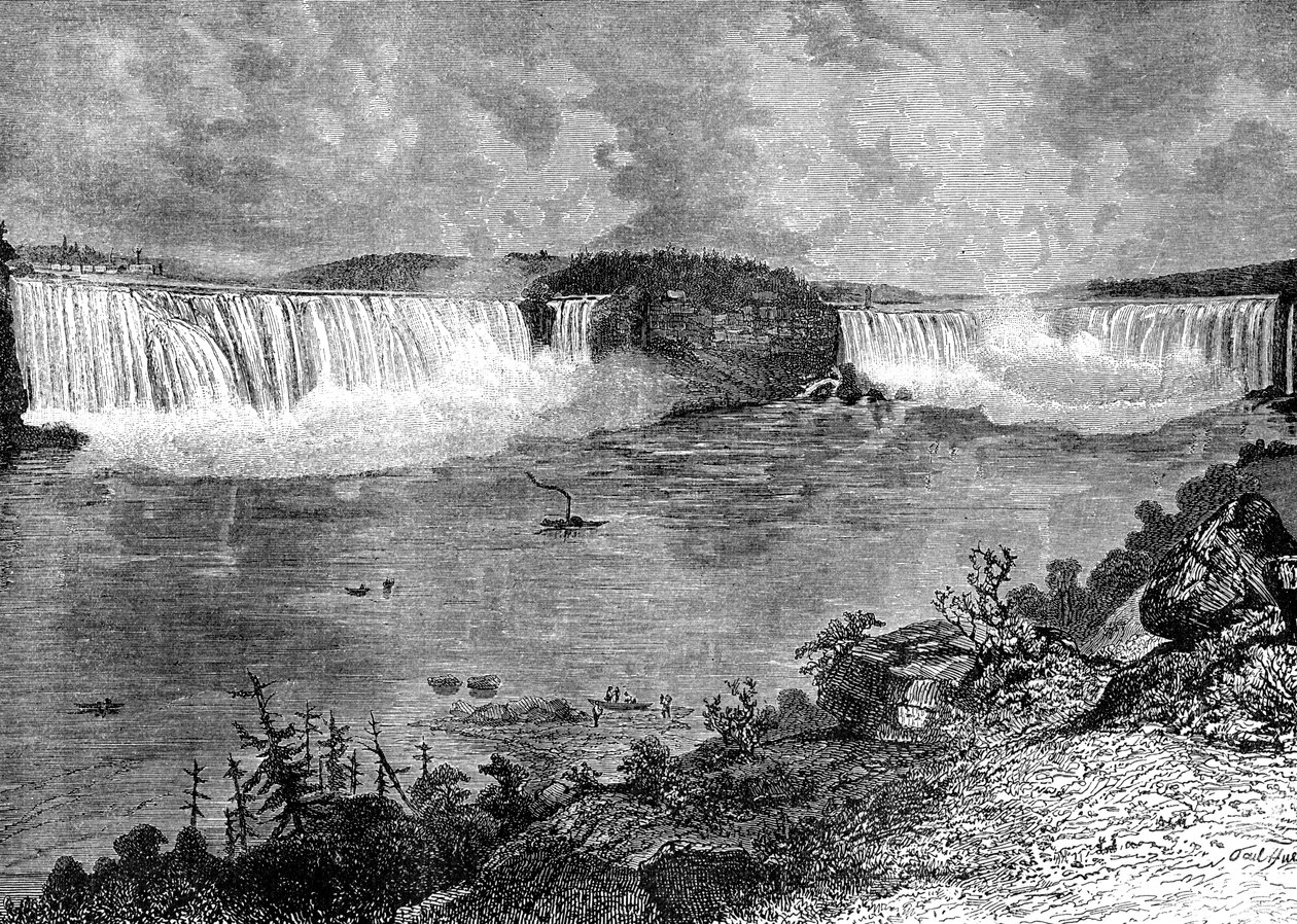 Niagara Falls, Canada, 19e eeuw door Unbekannt